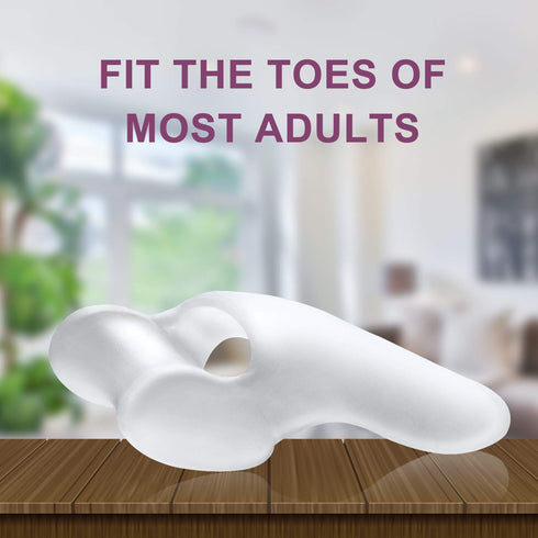 Bunion Cushions and Protector(1/2" Thick),Bunion Corrector Pads with Separator for Big Toe, Gel Shield for Foot Pain Relief, Calluses, Relieve Foo...