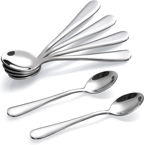 Hiware 6-Piece Demitasse Espresso Spoons, 4 Inches Stainless Steel Mini Coffee Spoons...