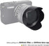 Reversible Lens Hood for Canon EF-M 15-45mm F3.5-6.3 is STM and RF-S 18-45mm F4.5-6.3 is STM Lens on EOS R100 R50 R10 R7 M50 M6 Mark II M200 M100 ...