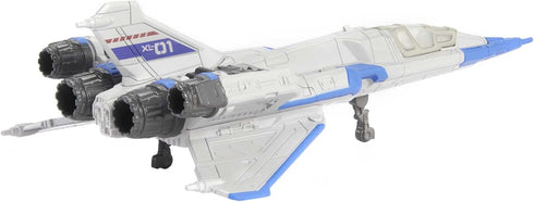 Mattel Disney and Pixar Lightyear Hyperspeed Series, Buzz Lightyear Mini Action Figure & XL-01 Spaceship, 7-in Vehicle...