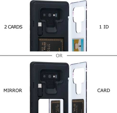 TORU CX PRO Case for Galaxy Note 9, with Card Holder | Slim Protective Cover with Hidden Credit Cards Wallet Flip Slot Compartment Kickstand | Inc...