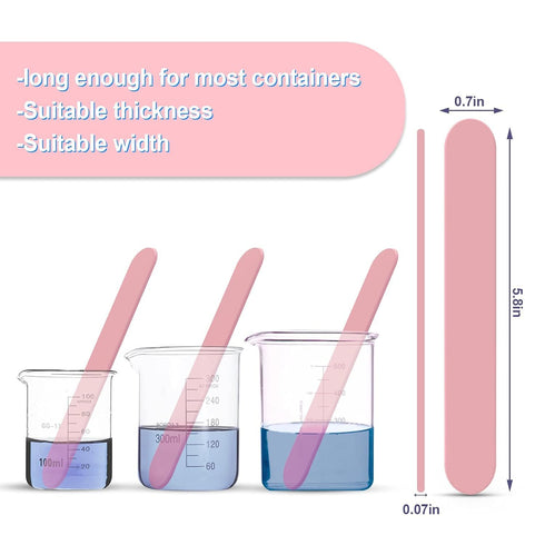 HTVRONT Stir Sticks for Epoxy Resin, 20PCS PVC Mixing Sticks, 4 Colors Reusable Plastic Stirring Sticks for Mixing Resin, Epoxy, Liquid, Paint, Mo...