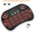 Backlit Mini Wireless Keyboard, Air Mouse Portable Wireless Mini Keyboard with Touchpad Mouse, Wireless Mini Keyboard for PC TV Box HTPC IPTV PC P...