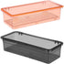 Zerodeko Clear Container 2pcs Silverware Organizer with Lid Covered Kitchen Cutlery Tray Plastic Drawer Organizer Tray Utensil Storage Container D...
