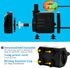 PULACO 10Watt 160GPH Submersible Fountain Pump with Automatic Color Changing LED Light and flow regulator for Water Feature, Outdoor Pond, Aquariu...