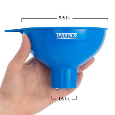 3pc Wide Mouth Canning Funnels for Filling Bottles and Mason Jars | Large Spout Quick Fill Food Grade Plastic Funnels for Kitchen Use (Blue, Green...