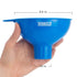 3pc Wide Mouth Canning Funnels for Filling Bottles and Mason Jars | Large Spout Quick Fill Food Grade Plastic Funnels for Kitchen Use (Blue, Green...