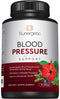 Premium Blood Pressure Support Supplement For Cardiovascular & Heart Health with Garlic, Hawthorn & Hibiscus - 90 Capsules...