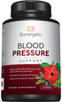 Premium Blood Pressure Support Supplement For Cardiovascular & Heart Health with Garlic, Hawthorn & Hibiscus - 90 Capsules...