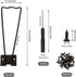 HAPY SHOP 10 Pieces Black Easel Back Iron Photo Frame Easel Back Stand Picture Frame Easel Back with 30 Pieces Screws and 2 Pieces Screwdriver for...