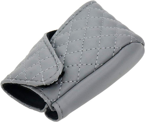 Universal Gray Faux Leather Gear Boot Shift Knob Cover for Auto Car...