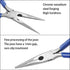 Long Nose Plier and Circlip Plier Set HANDSKIT Micro Wire Cutter Shear Long Needle Nose Cutting Pliers Repair Tool for Electronics,Wires,Jewelry,D...