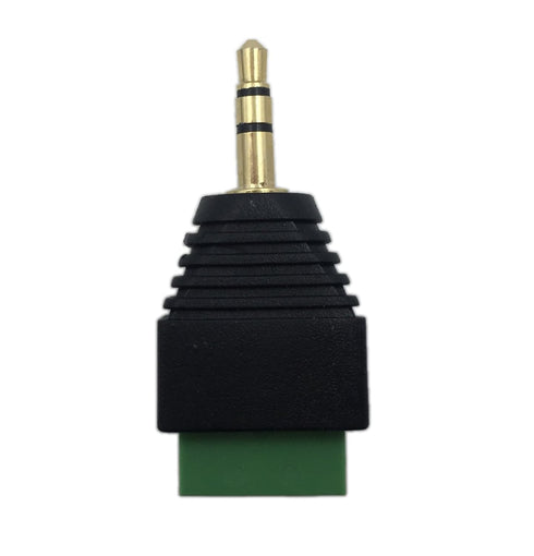 CERRXIAN 3.5mm 3 Pole Stereo Audio Video Male to 3 Screw Terminal Female Double Track Headphone Replacement Solderless Balum Converter Adapter (2-...