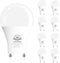 GU24 LED Light Bulb, A19 Shape Bulbs, 9W (60W Equivalent), 5000K Daylight, 800 Lumens, Dimmable 2 Prong Light Bulbs, GU24 Twist Lock Base, ETL Lis...