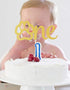 Gold Paw One Cake Topper - Golden Glitter Cardstock 1st Birthday Cake Smash Party Decoration Supplies for Baby, Single Sided Dog Paw First Birthda...