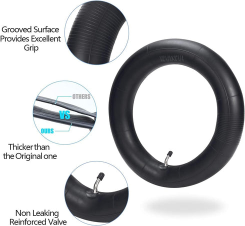 (2-Pack) 12" (12 1/2 x 2 1/4) Thicker Inner Tubes for Electric Scooters and Mini Bikes, Compatible with 12.5x2.25-12x2.125 Inflatable Tires (Inclu...