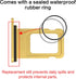 ASDAWN for iPhone 11 SIM Card Slot Replacement for iPhone 11 SIM Card Tray Holder Waterproof Rubber Ring and SIM pin(Single Sim Version 6.1 inches...