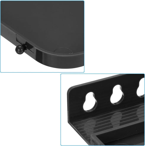 PATIKIL 34x12cm Easel Tray Replacement, Detachable Easel Tray Attachment Easel Tray Shelf Plastic for Artists Painting Brushes, Black...