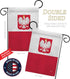 Breeze Decor Poland Garden Flag Regional Nation International World Country Particular Area House Decoration Banner Small Yard Gift Double-Sided, ...