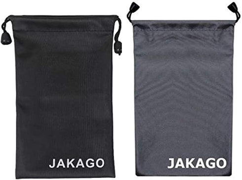 JAKAGO 2 Pack Cell Phone Storage Bag Soft Microfiber Glasses Sleeve Pouch Waterproof Sunglasses Bag Electronic Gadgets Case Cover With Drawstring ...