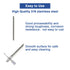 ONiLAB 18900071 316L Stainless Steel 4 Bladed Propeller Stirrer ?50 mm Stirrer Diameter, 8 mm Shaft Diameter, 400 mm Shaft Length...