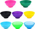 Coopay 8 Pieces Mini Silicone Bowls Multicolor Pinch Bowls Heat Resistant Snack Bowls Prep and Serve Bowls, Unbreakable, Flexible, 1.75 Oz (Solid ...