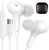USB C Headphones for Apple iPhone 15 Plus iPad/Google Pixel 8 8A 7 Pro 7A/ Samsung Galaxy S24 S23 S22 S21 Ultra Android Earbud Wired Type C Earpho...