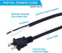 18AWG Replacement Power Cord Round Cable 2 Prong Polarized Plug 18 Gauge 120V Power Supply Cord SJT 18AWG 6 Foot Pigtail 2 Wire Stripped Off 10A 1...