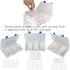 Qualsen 2 Pack 18 Grid Plastic Organizer Box with Adjustable Dividers, Bead Organizer Box for Jewelry, Beads, Earrings, Tools, Fishing Hooks, and ...