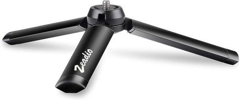 Zeadio Metal Mini Tripod, Desktop Tabletop Stand Compact Tripod for Smooth 4, Osmo Mobile, Vimble 2, Gimbal Handle Grip Stabilizer and All Cameras...