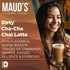 Maud's Espresso Chai Tea Pods Single Serve, 18ct | Dirty Cha-Cha Chai Tea Latte K Cups | 100% California Blended Tea Leaves | Recyclable Pods Sola...