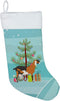 Caroline's Treasures BB9250CS Anglo-Nubian Nubian Goat Christmas Christmas Stocking, Teal Fireplace Hanging Stockings Christmas Season Party Decor...