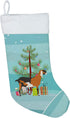 Caroline's Treasures BB9250CS Anglo-Nubian Nubian Goat Christmas Christmas Stocking, Teal Fireplace Hanging Stockings Christmas Season Party Decor...