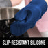 Gorilla Grip Heat and Slip Resistant Silicone Oven Mitts Set, Soft Cotton Lining, Waterproof, BPA-Free, Long Flexible Thick Gloves for Cooking, BB...