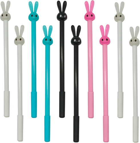Maydahui 36PCS Cute Rabbit Rollerball Pen Cute Cartoon Animal Pens Black Gel Ink Pens for Office School Home...