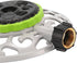Turret Pattern Sprinkler, 8-Pattern Stationary Water Sprinkler on Metal Decorative Base for Watering Small and Large Yards, Lawns, Garden or Odd S...