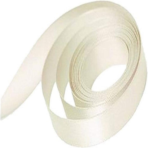 PAPILLON Single Face Satin Ribbon, 7/8" Wide X 100 Yards, Ivory...