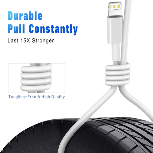 iPhone Charger 3Pack 6FT MFi Certified Lightning Cable Fast Charging Cords Apple Charger Compatible with iPhone 14 13 12 11 XS XR X Pro Max Mini 8...