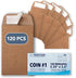 MOS #1 Coin Envelopes – 2-1/4" x 3-1/2" Brown Self-Seal Coin Envelopes #1 (120 Count) – Savings Challenge, Money Envelopes for Cash, Cash Envelope...
