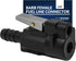 Five Oceans 3/8-Inch Barb Female Fuel Line Quick Connector for Yamaha/Mercury Outboard Connections and Mercury Fuel Tank Side, Replaces Part 22-13...