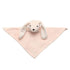 Lambs & Ivy Pink Bunny Soft Baby/Child/Toddler Plush Lovey Security Blanket...