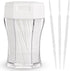 200Pcs Brushpicks 2-in-1 Interdental Brushes Toothpicks for Teeth Portable Soft Bristle Floss Picks in Clear Plastic Storage Box Double Sided Part...