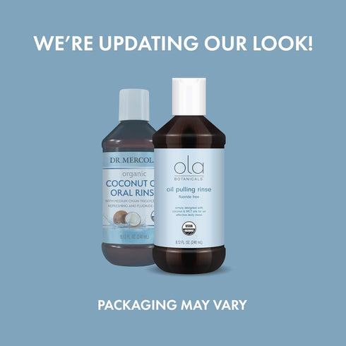 Ola Botanicals Oil Pulling Rinse (8.12 Fl. Oz.), USDA Certified Organic, Coconut Oil, MCT Oil, Cruelty Free, Fluoride Free, Soy Free, Gluten Free,...