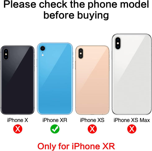 2PCS ASDAWN Back Camera Lens Glass Replacement for iPhone XR 6.1 Inches with Pre-Installed Adhesive, Rear Camera Lens Glass Replacement with Insta...