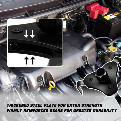 Oil Filter Wrench, Oil Filter Removal Tool, Adjustable 3-Jaw Design Oil Filter Claw Universal Car Accessories for Change Engine Filters from Diame...