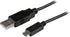 StarTech.com 1 ft Mobile Charge Sync USB to Slim Micro USB Cable - Phones & Tablets - A to Micro B M/M - Thin Micro USB Charging Cable (USBAUB1BK)...