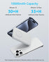 LL TRADER 008 Magnetic Wireless Power Bank 10000mAh Portable Charger Battery Pack Compatible with MagSafe for iPhone 12/13/14/15 Series (White)...