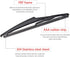 OTUAYAUTO 85242-42040 Rear Windshield Wiper Arm Blade Set - Replacement for Toyota RAV4 2013-2018, Jeep Compass 2017-2023...