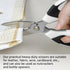 Utility Scissors Heavy Duty, Heavy duty Shears Stainless Steel Blades with Protective Case, Multipurpose Scissors for Cutting Cardboard, Fabric, C...