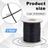PH PandaHall 0.5mm Waxed Cord, 200 Yards Waxed Cotton Cord Black Waxed Thread Beading String Waxed Craft String for Bracelet Necklace Jewelry Wais...